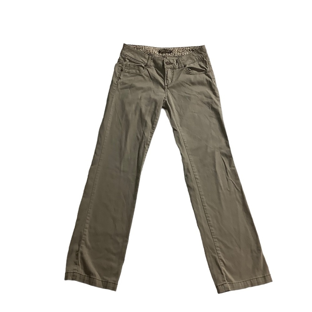 Prana Kayla Straight Leg Jeans Size 4 Taupe Tan Brown